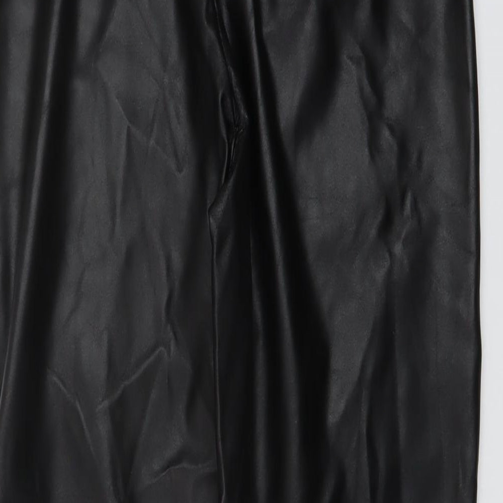 Womens UK Size 12 PRETTYLITTLETHING Regular Fit Jegging Black Trousers