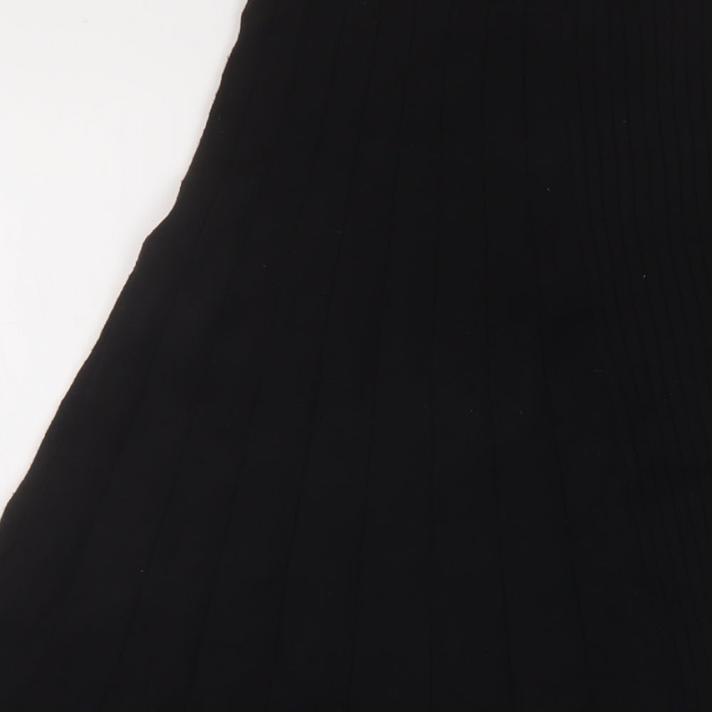 & Other Stories Womens Black Viscose A-Line Skirt Size S