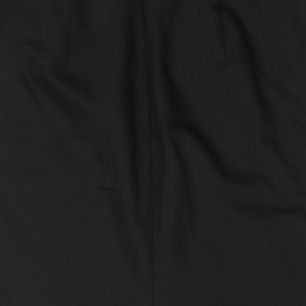 Hallhuber Womens Black Polyester Straight & Pencil Skirt Size 16 Zip