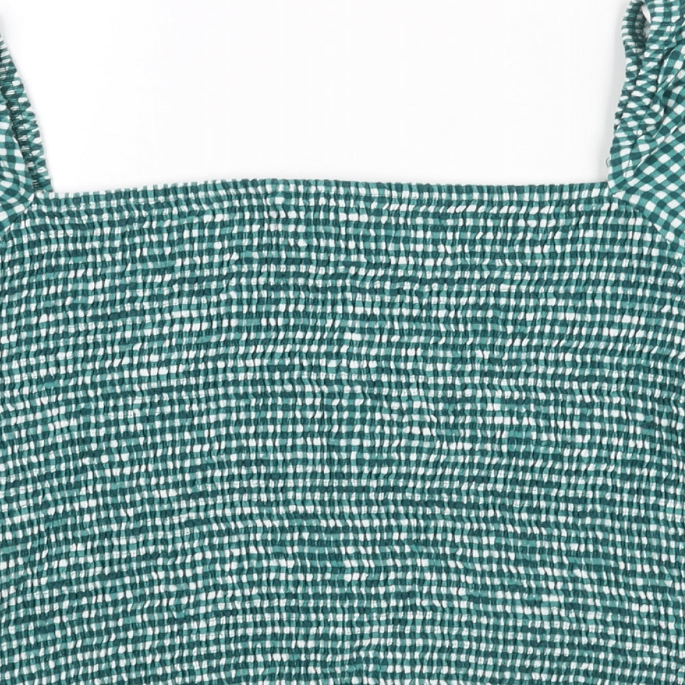 Womens UK Size 16 NEXT Green Basic Blouse