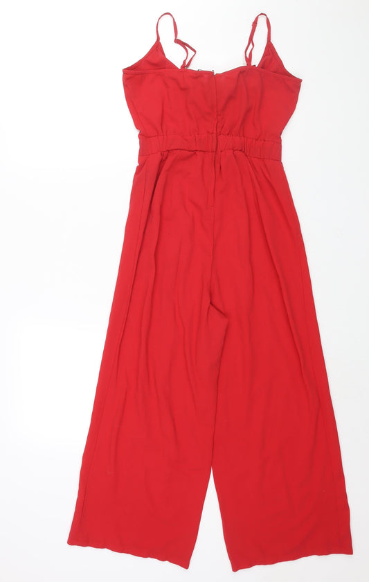 Womens UK Size 10 Divided by H&M One-Piece Red Jumpsuit
