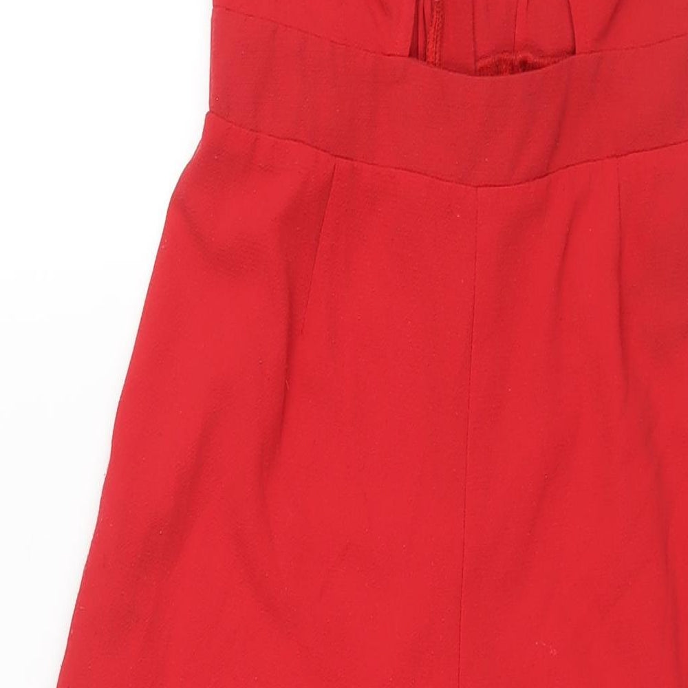Womens UK Size 10 Divided by H&M One-Piece Red Jumpsuit