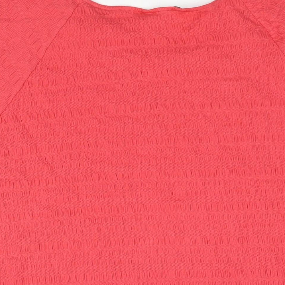 Womens UK Size 22 Marks and Spencer Red Basic Blouse