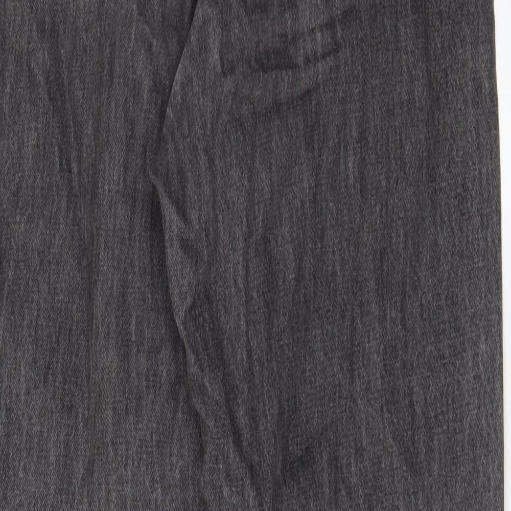 ASOS Womens Grey Cotton Mom Jeans Size 25 in L30 in Regular Zip