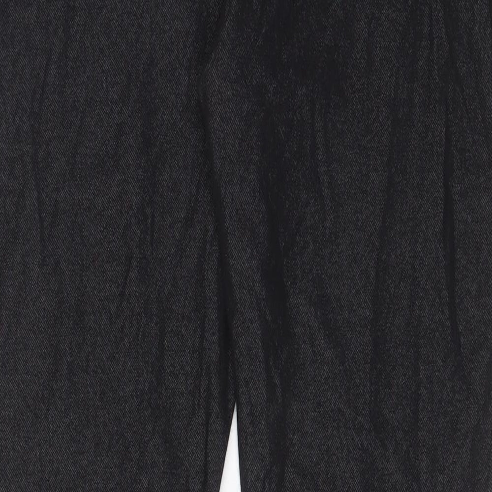 Select Womens Black Floral Cotton Jegging Jeans Size 18 L29 in Regular - Embroidered