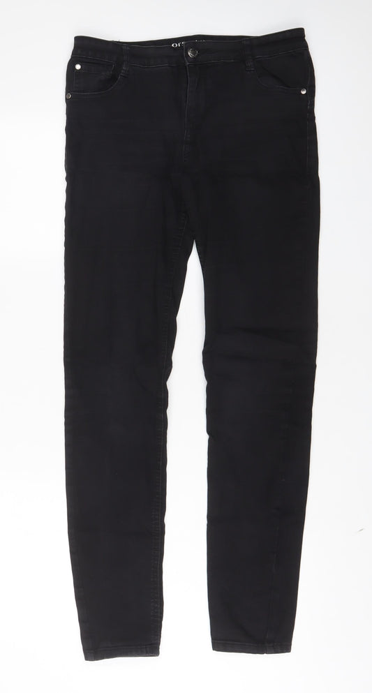 Womens UK Size 30 in ORSAY Regular Fit Skinny Black Jeans