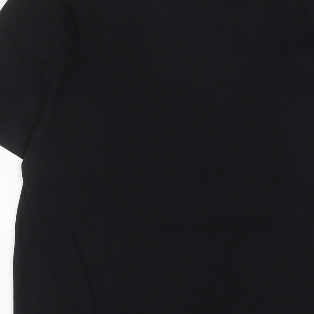 Mens UK Size S Intense Black T-Shirt