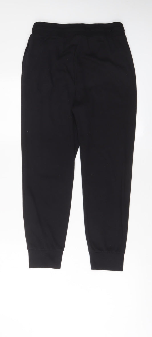 LA Gear Womens Black Polyester Jogger Trousers Size 12 L24 in Regular Drawstring