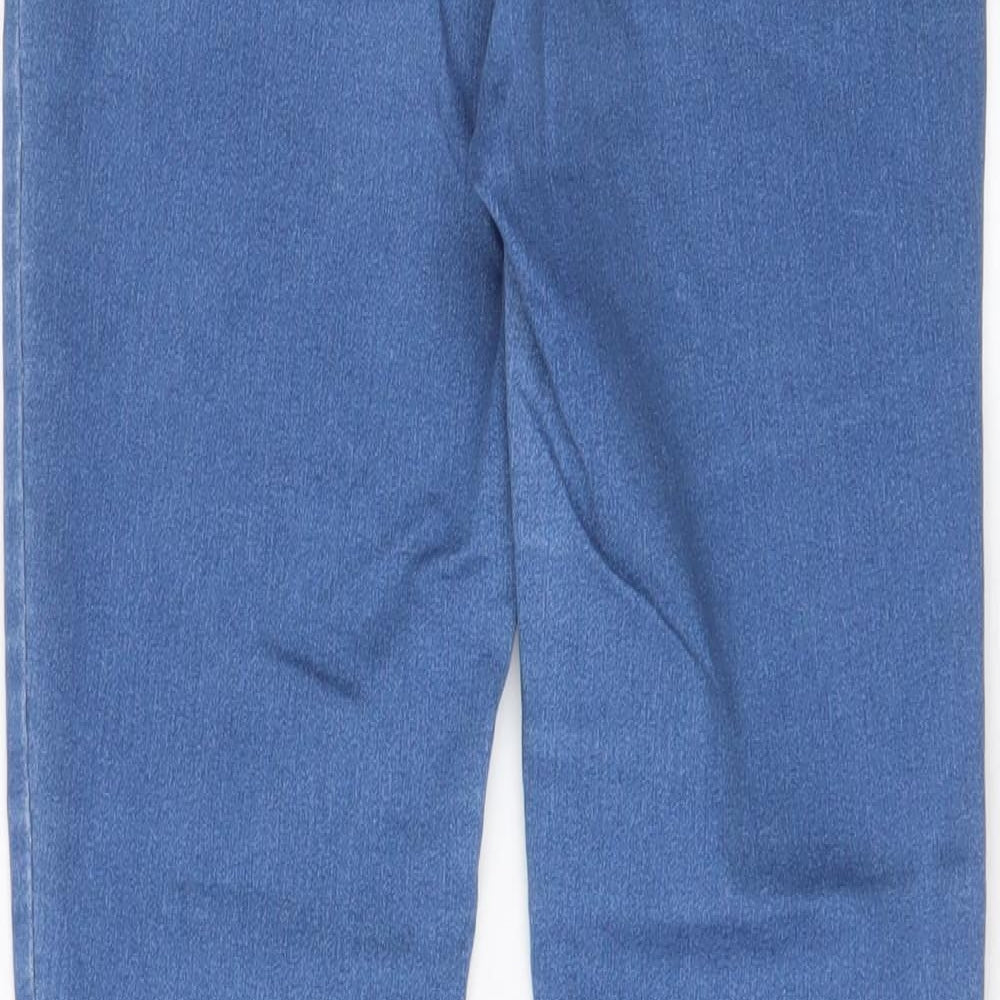 New Look Womens Blue Cotton Skinny Jeans Size 14 L29 in Regular Zip