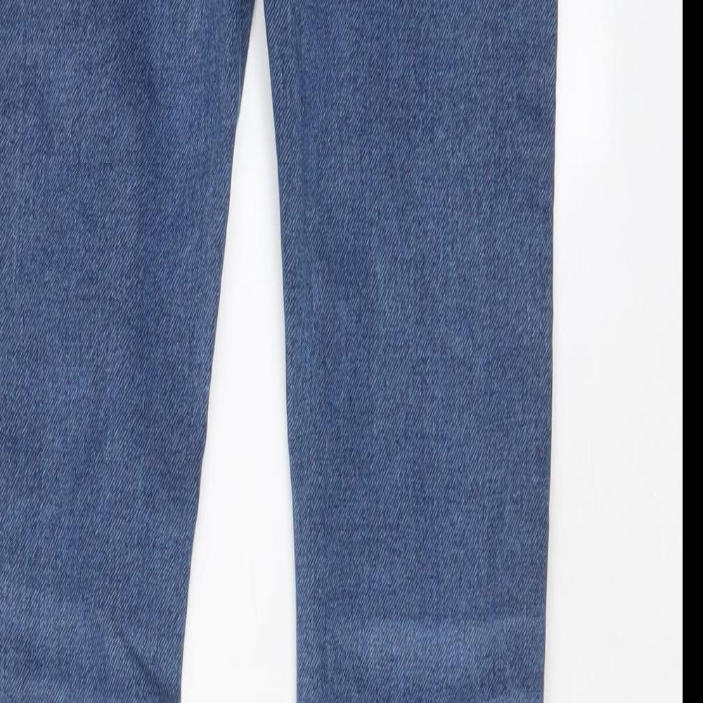 TAPE A L'OEIL Boys Blue Cotton Tapered Jeans Size 9 Months L22 in Regular Drawstring