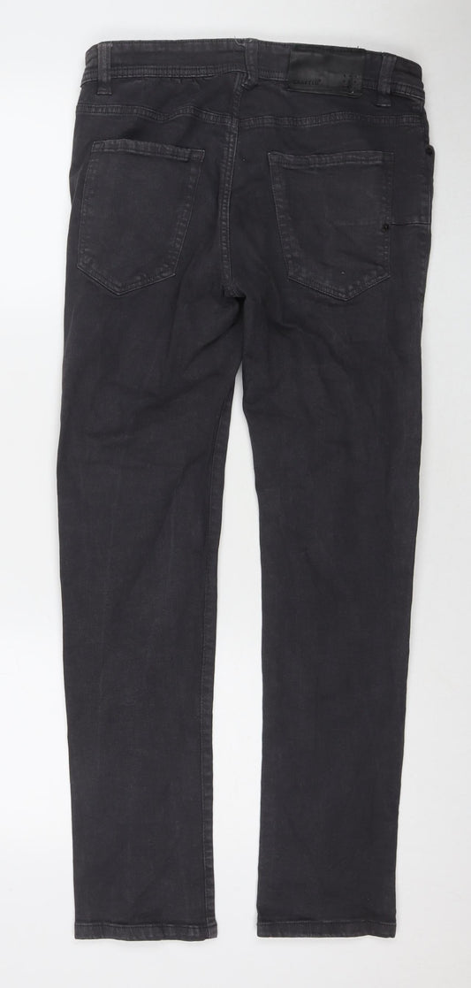 Mens UK Size 30 in Crafted Regular Fit Skinny Grey Jeans