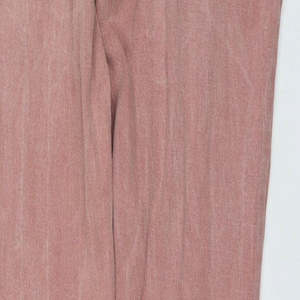 Villain Mens Pink Cotton Straight Jeans Size 36 in L33 in Regular Zip