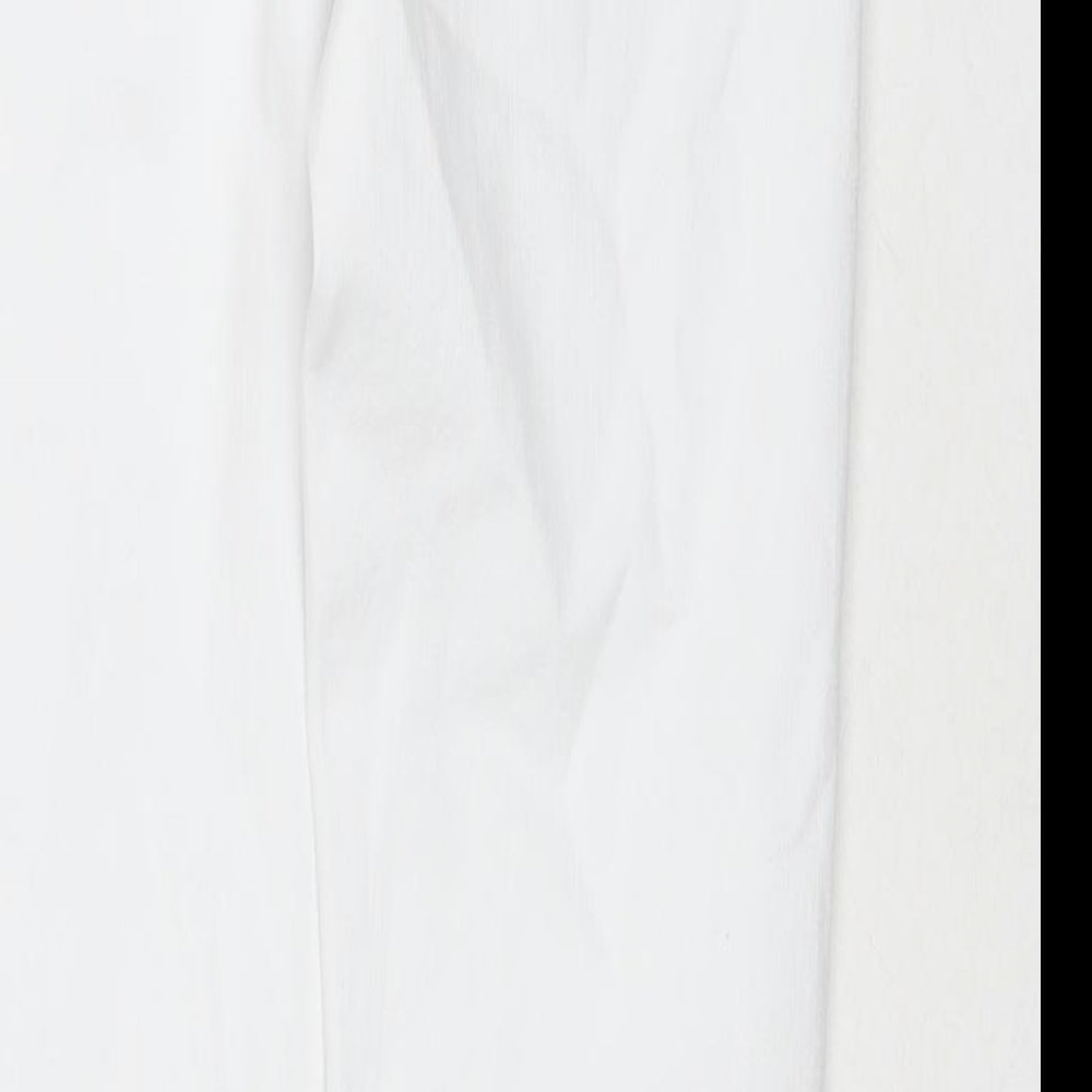 Womens UK Size 8 Marks and Spencer Regular Fit Skinny White Jeans