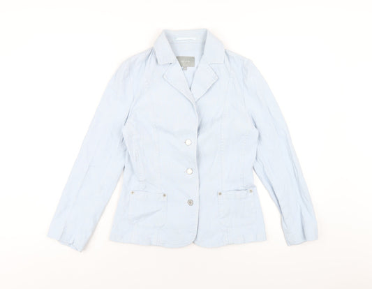 Womens UK Size 10 Per Una Blue Jacket