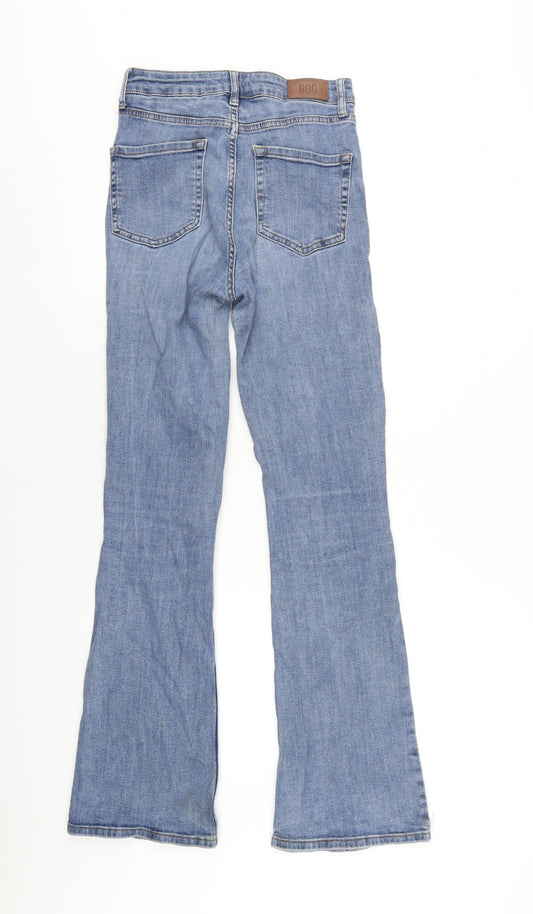 BDG Womens Blue Cotton Flared Jeans Size 27 in L32 in Regular Zip