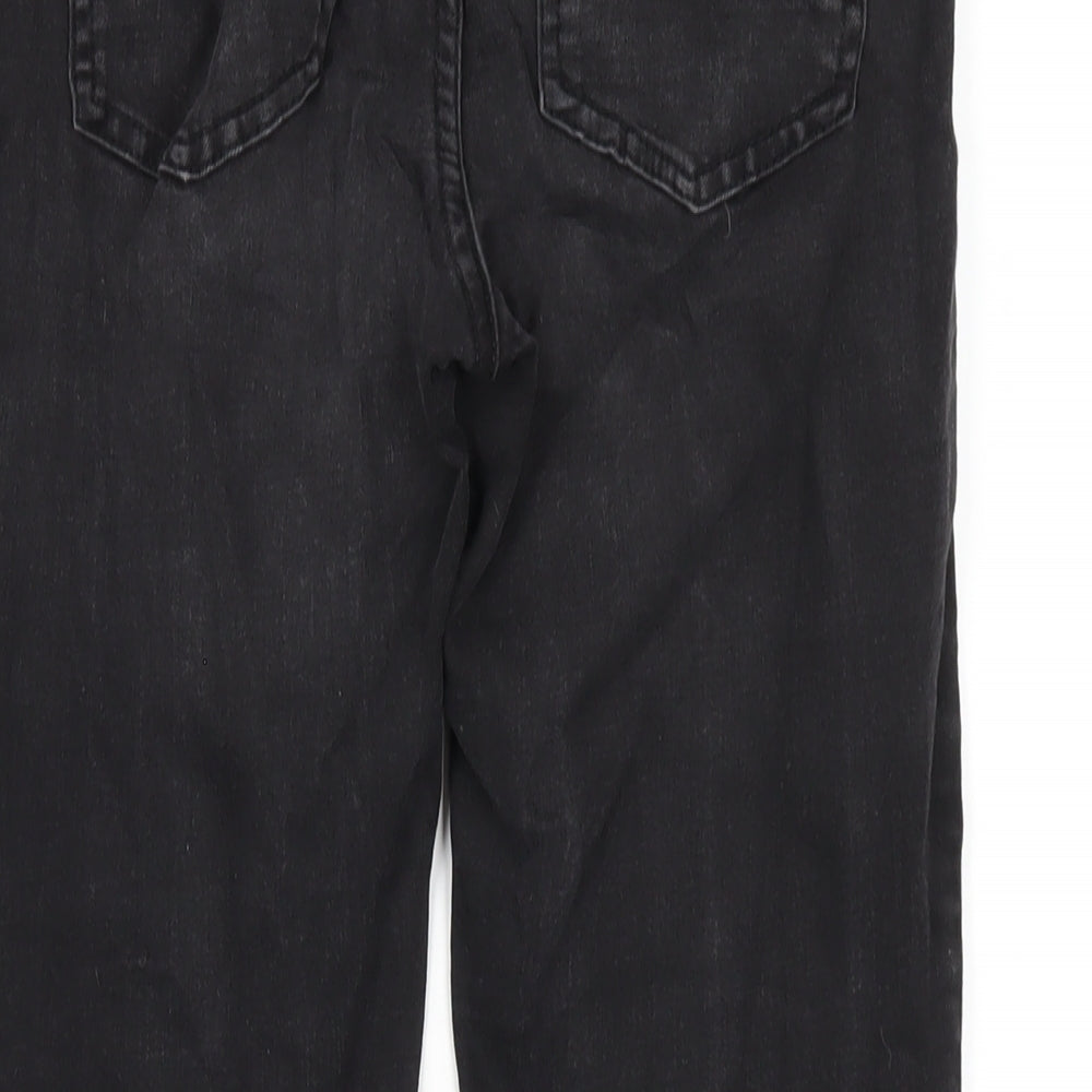 New Look Womens Black Cotton Skinny Jeans Size 8 L27 in Regular Zip