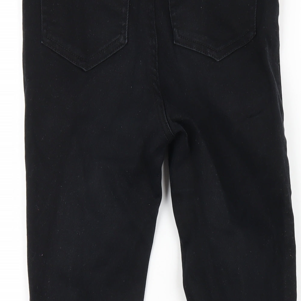 New Look Womens Black Cotton Skinny Jeans Size 8 L24 in Regular Zip