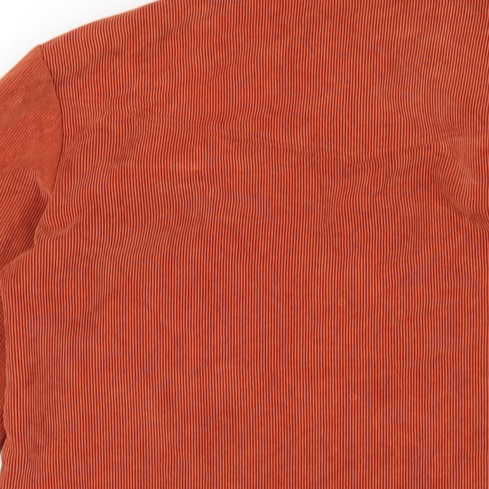 Womens UK Size XS Cooperative Orange Basic Button-Up