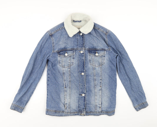 Womens UK Size S Stradivarius Blue Jacket