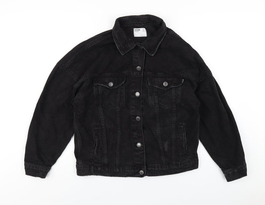 Womens UK Size S Bershka Black Jacket