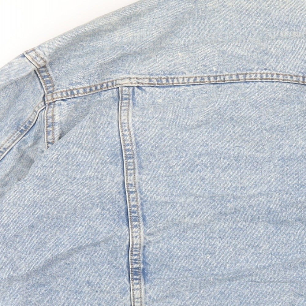 Noisy may Womens Blue Jacket Size M Button