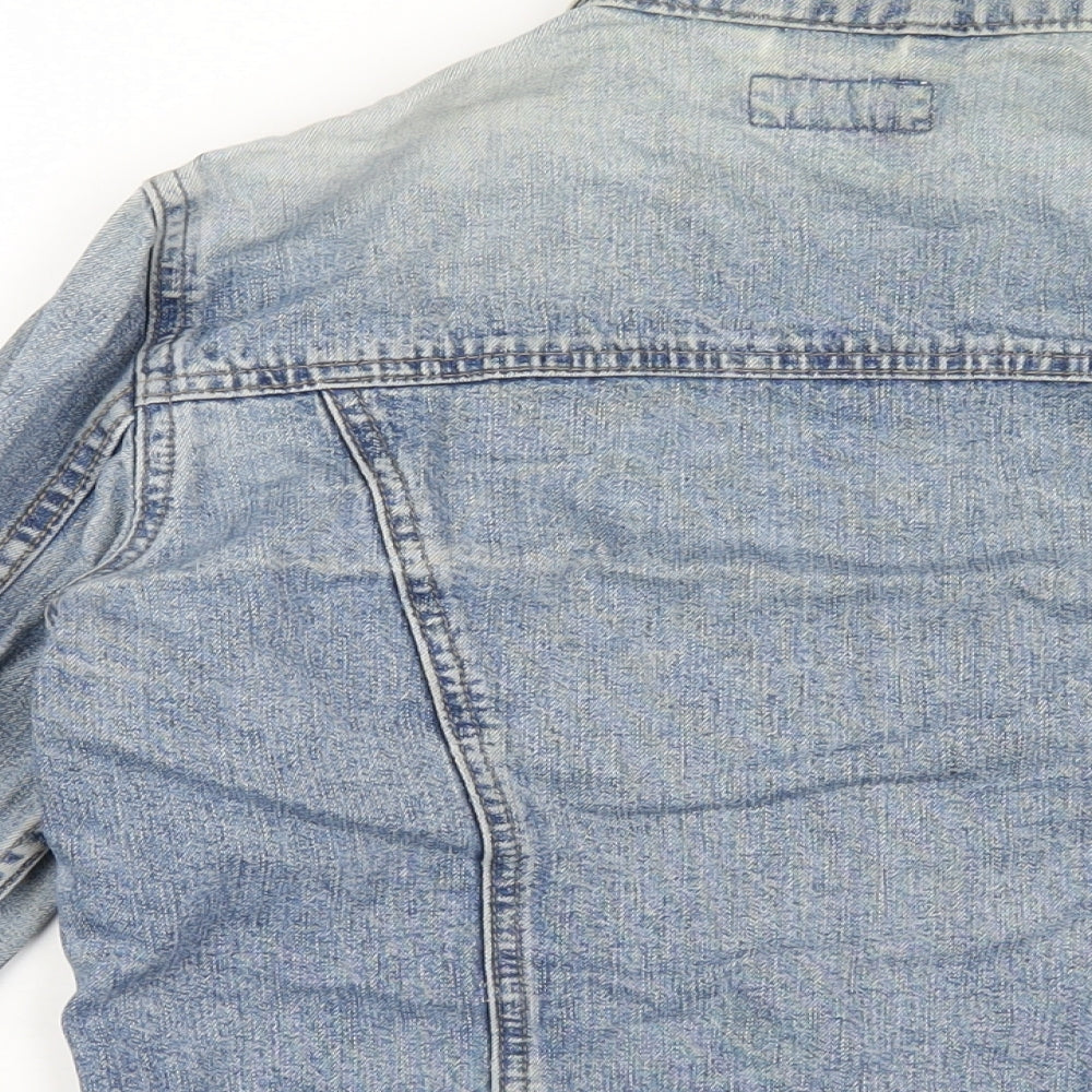 Womens UK Size 10 Moto Blue Jacket