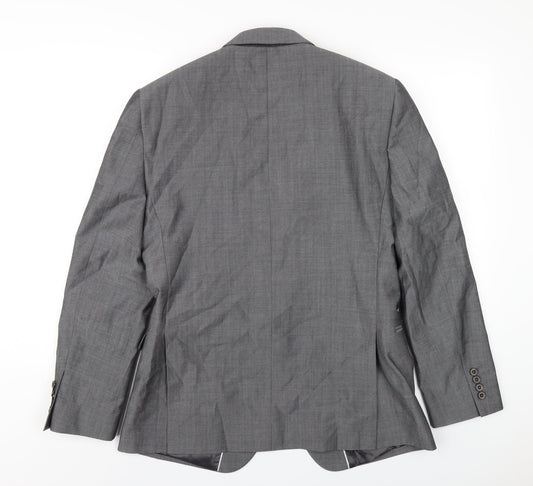 Mens UK Size 38 Slaters Regular Grey Suit Jacket