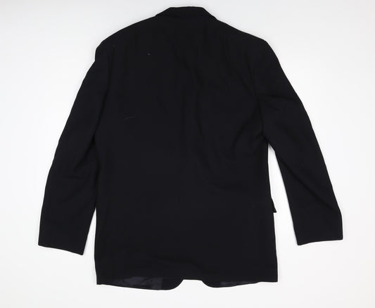 Mens UK Size 42 Scott & Taylor Regular Black Suit Jacket
