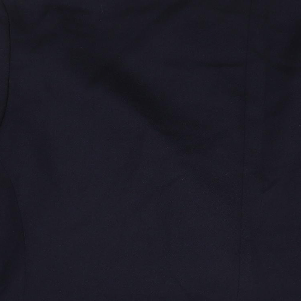 Classic Woman Womens Blue Wool Jacket Suit Jacket Size 22