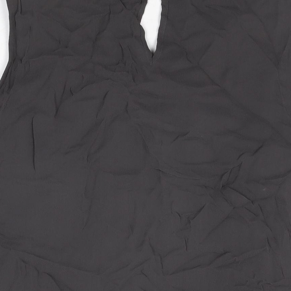 Womens UK Size 10 Autograph Grey Basic Blouse
