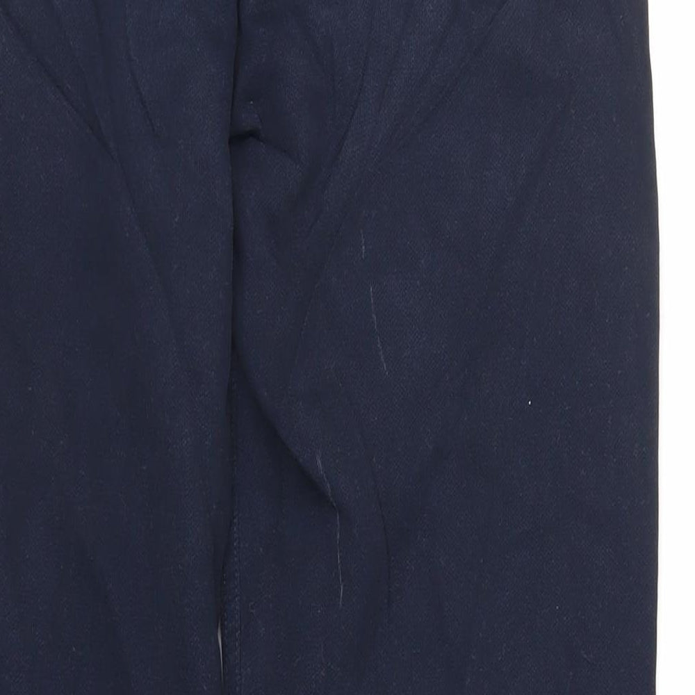 Debenhams Mens Blue Cotton Straight Jeans Size 34 in L32 in Regular Zip