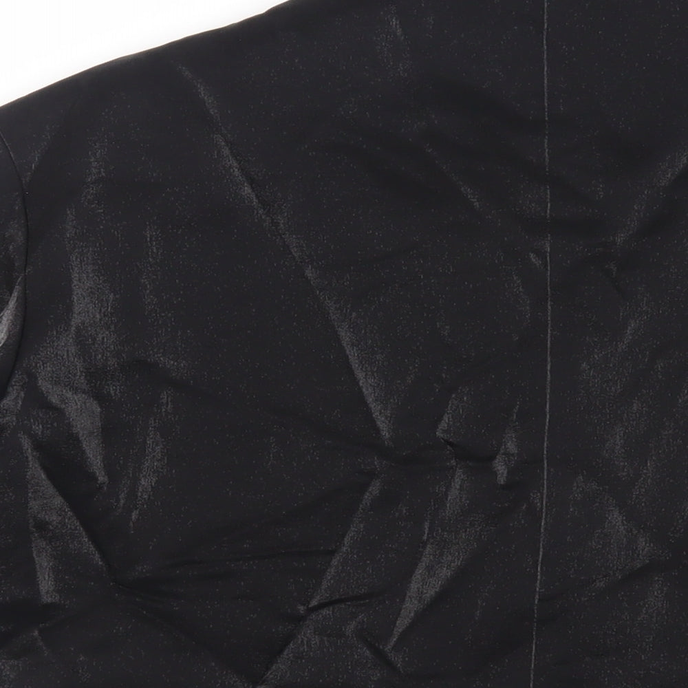 Nasty Gal Womens Black Jacket Blazer Size 12 Button