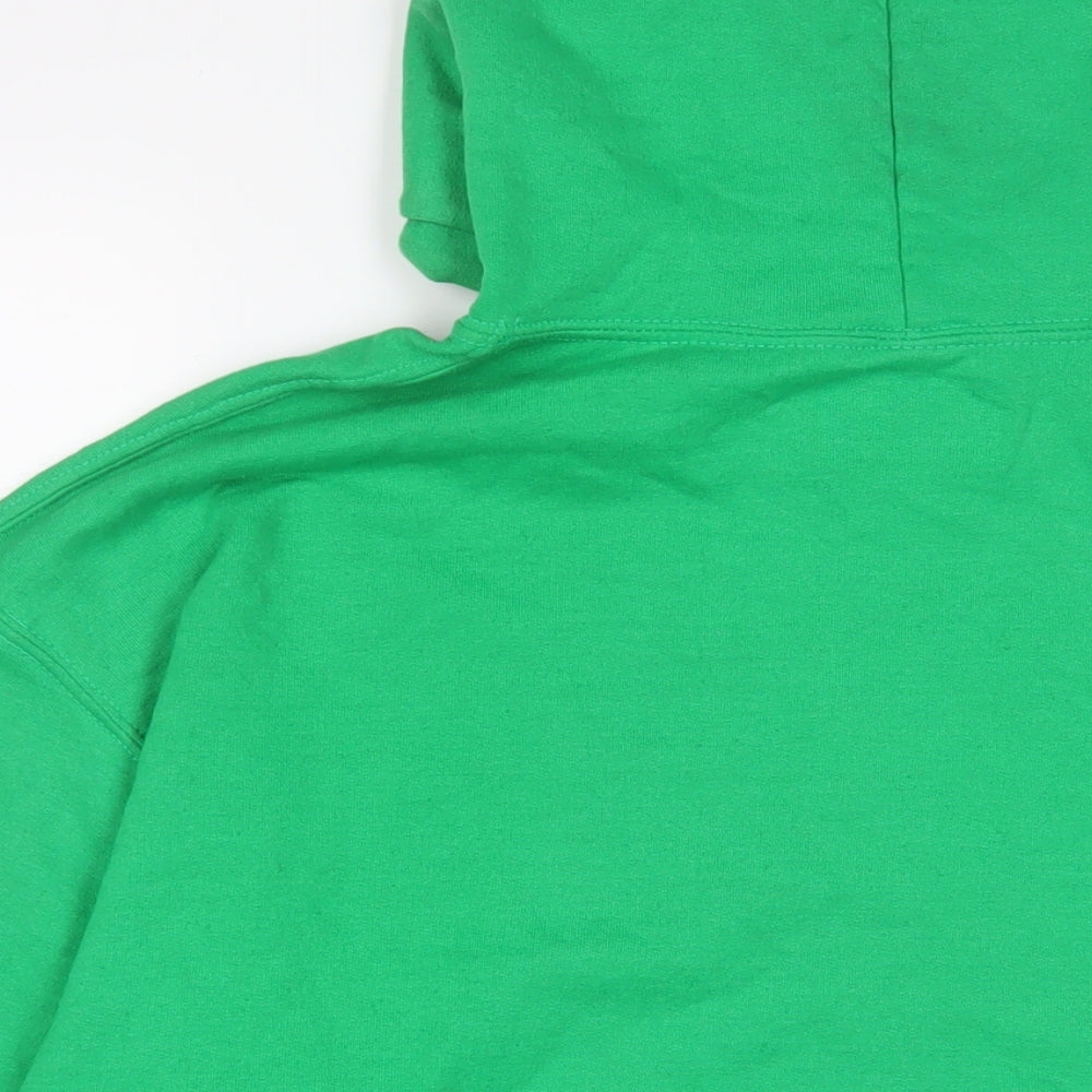 I SAW IT FIRST Womens Green Cotton Pullover Hoodie Size M Pullover - Michigan
