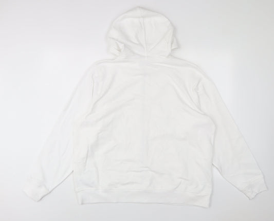 Womens UK Size L Marks and Spencer White Pullover Hoodie
