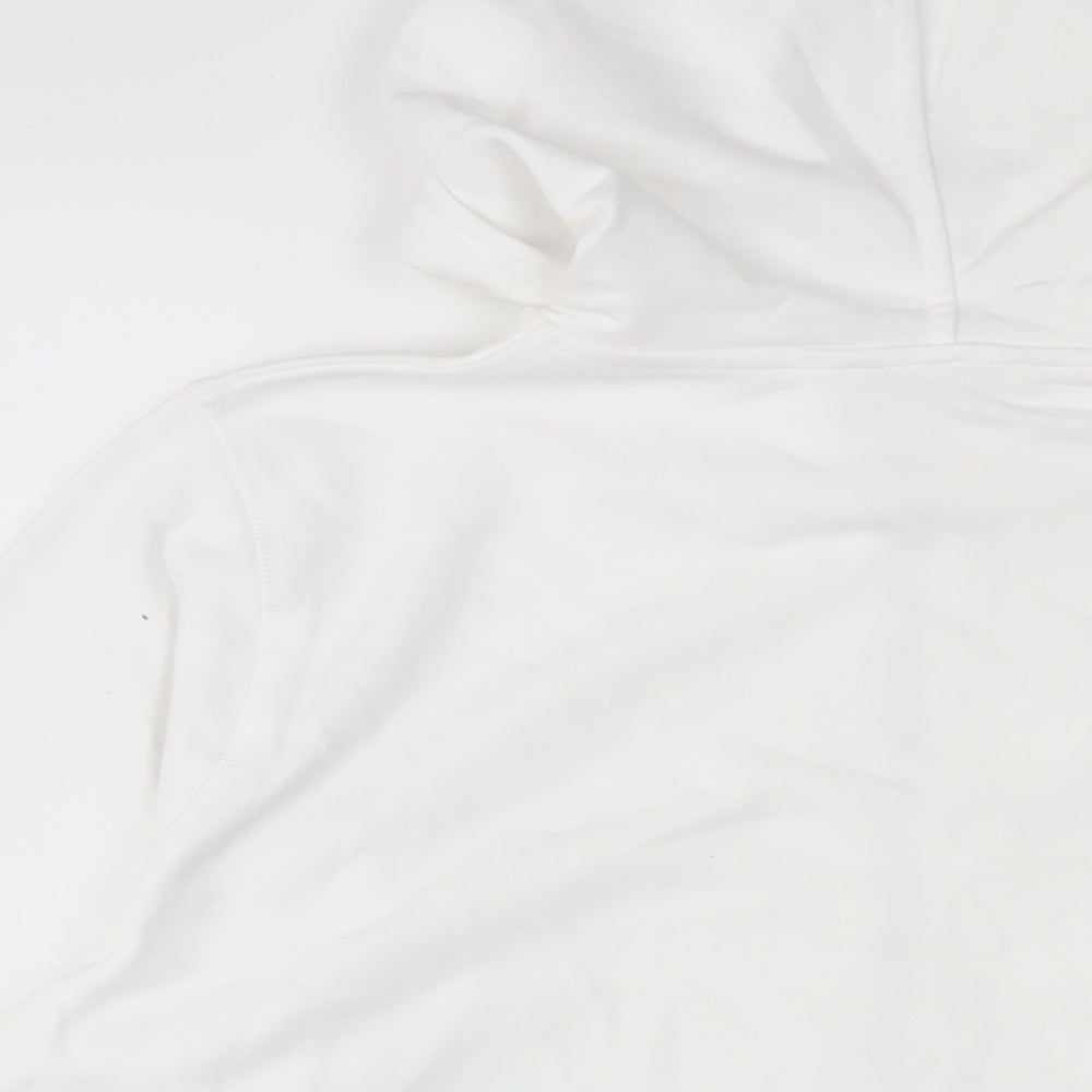 Womens UK Size L Marks and Spencer White Pullover Hoodie