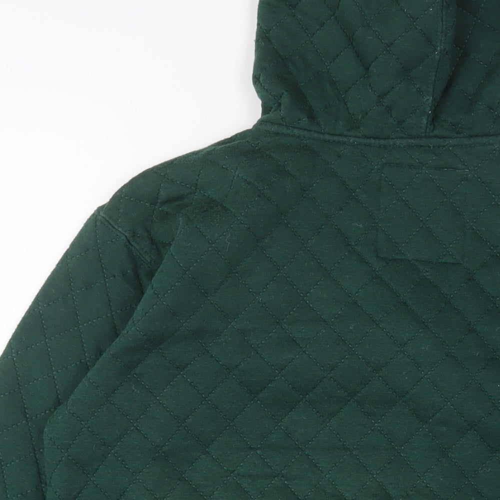 Tokyo Tigers Mens Green Cotton Full Zip Hoodie Size S