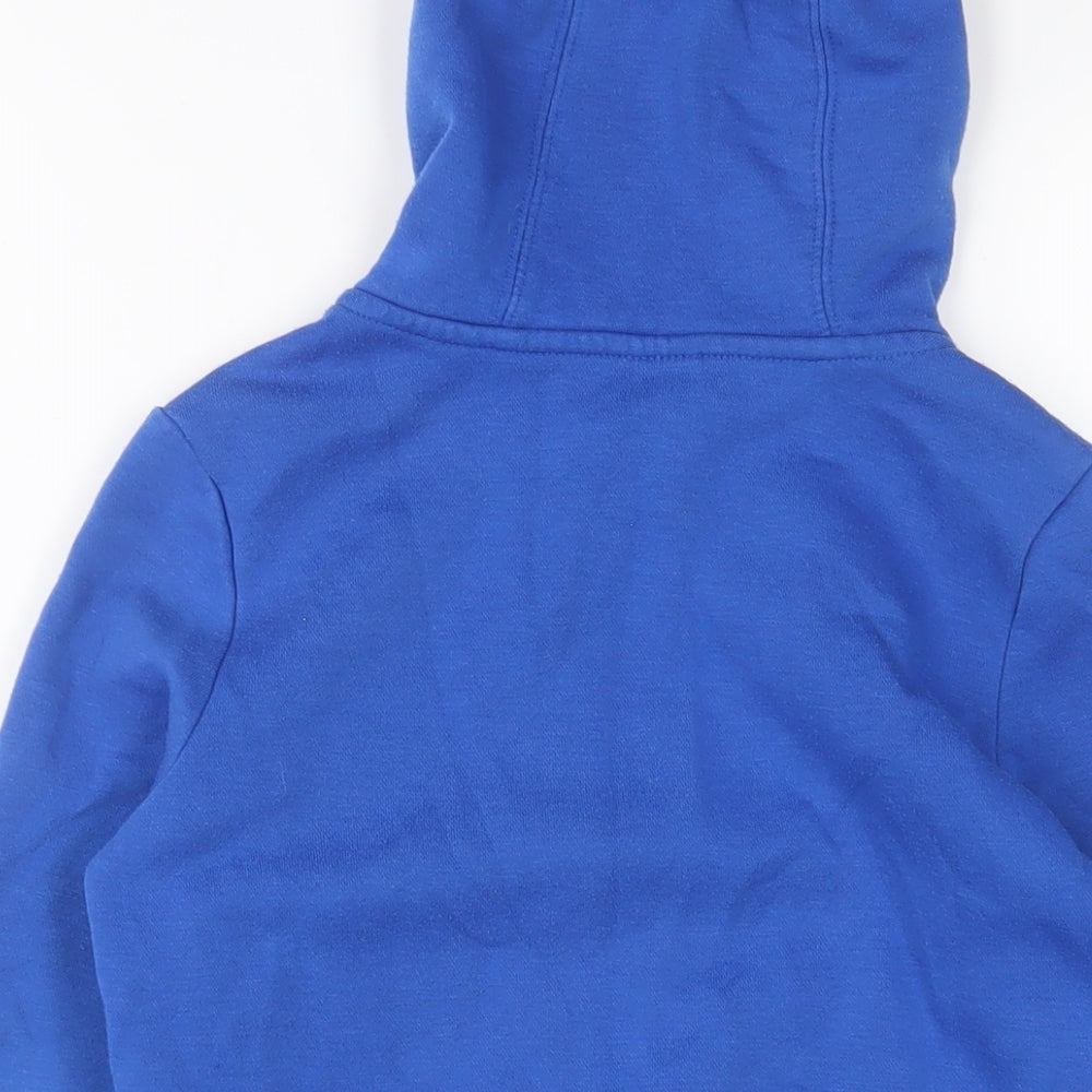 Slazenger Boys Blue Cotton Full Zip Hoodie Size 7-8 Years Zip