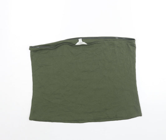 Womens UK Size XL Marks and Spencer Green Basic Blouse