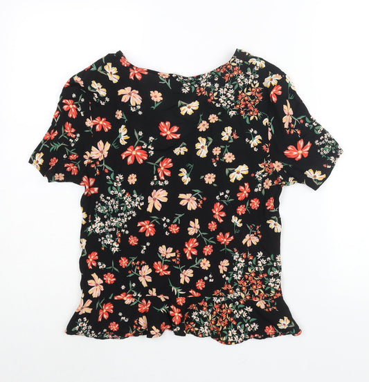 Womens UK Size 10 H&M Multicoloured Basic Blouse