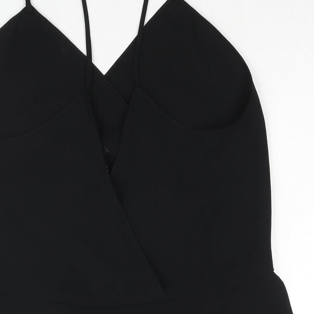 Womens UK Size M Zara Black Camisole Blouse