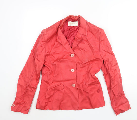 Womens UK Size 10 Country Casuals Regular Red Blazer