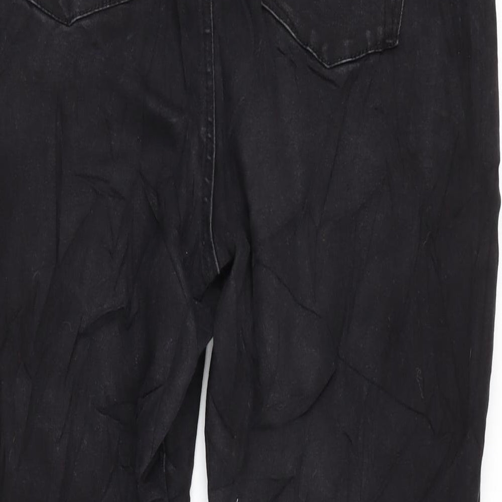 Denim & Co. Womens Grey Cotton Blend Tapered Jeans Size 20 L27 in Regular Zip