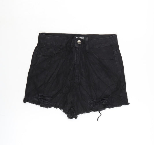 Womens UK Size 10 Missguided Regular Fit Cut-Off Shorts