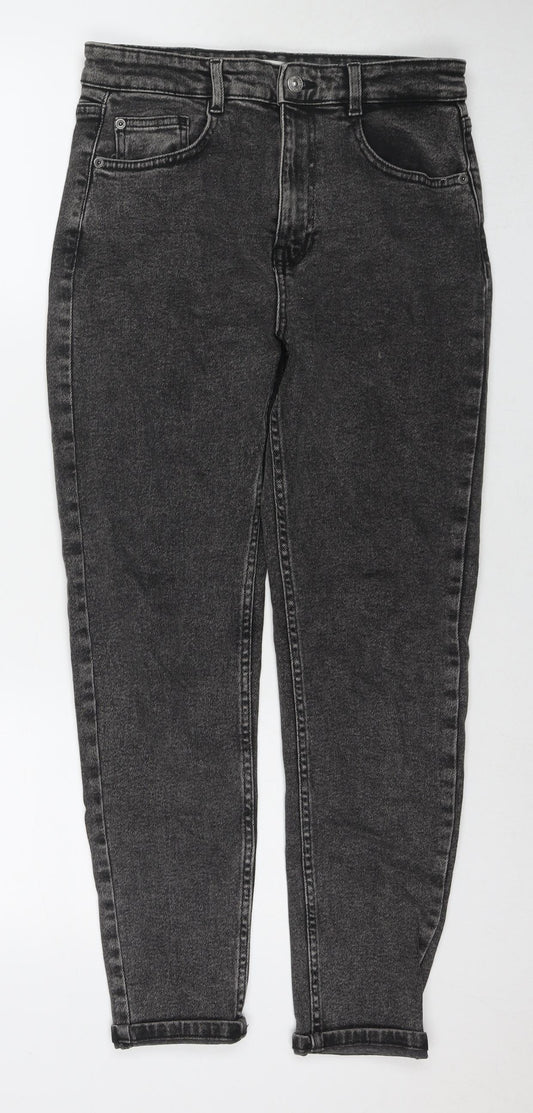 Womens UK Size 10 Pull&Bear Regular Fit Skinny Grey Jeans