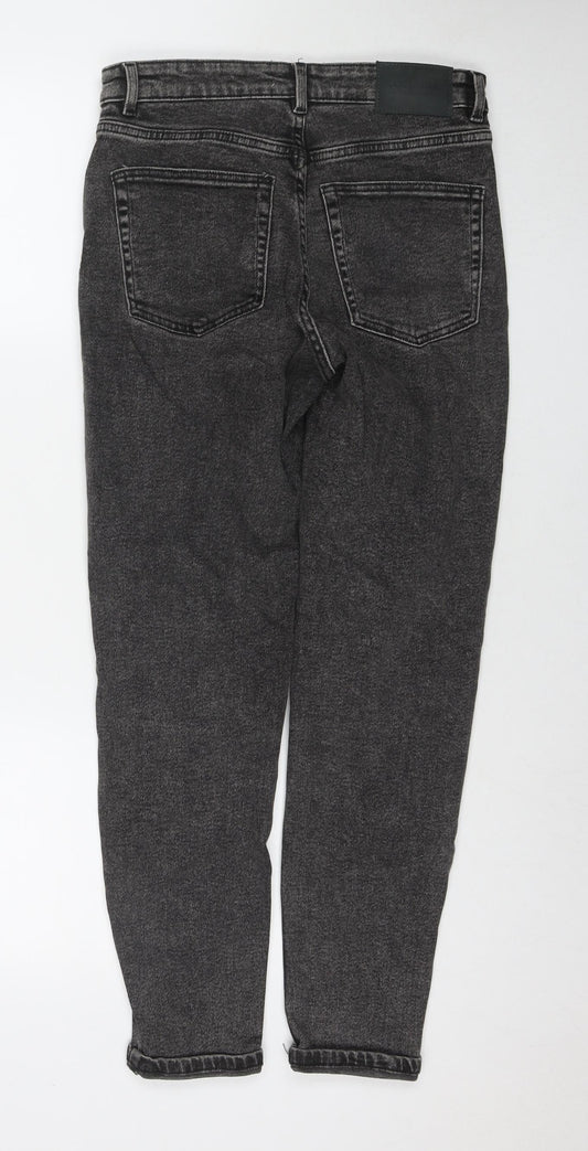 Pull&Bear Womens Grey Cotton Skinny Jeans Size 10 L28 in Regular Zip
