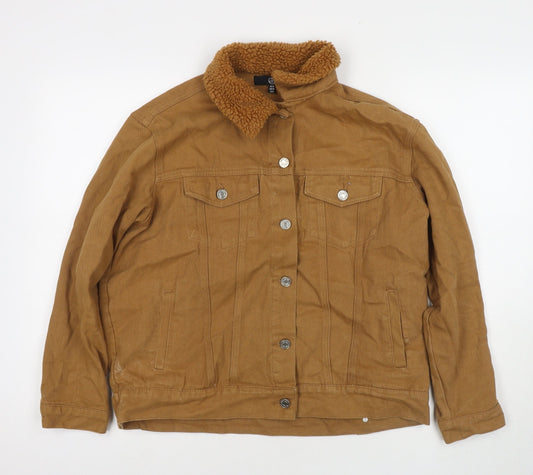 Womens UK Size 10 Missguided Brown Jacket