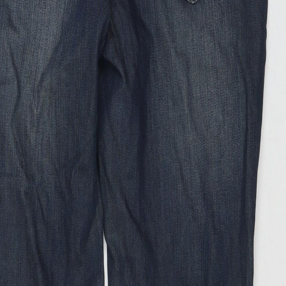Womens UK Size 12 Camaieu Regular Fit Straight Blue Jeans