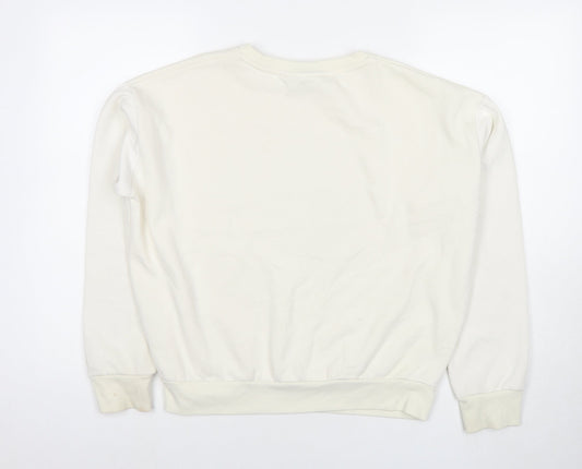 Womens UK Size XS Disney Ivory Pullover Sweatshirt