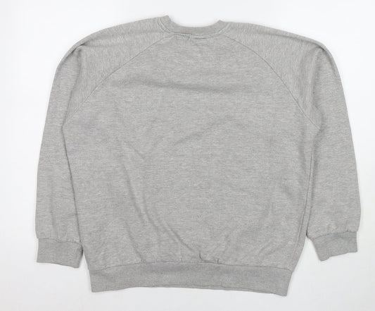 Mens UK Size M Donnay Grey Pullover Sweatshirt