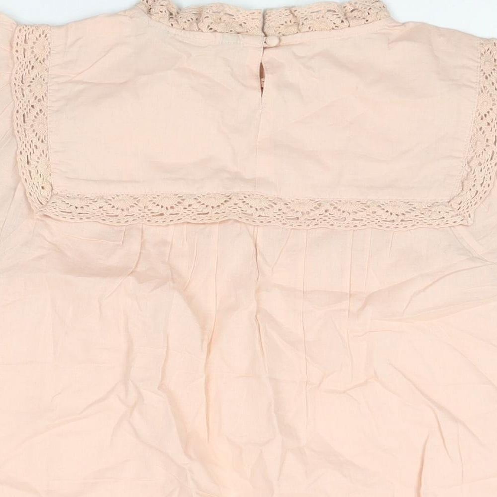 Womens UK Size 10 Dorothy Perkins Pink Basic T-Shirt